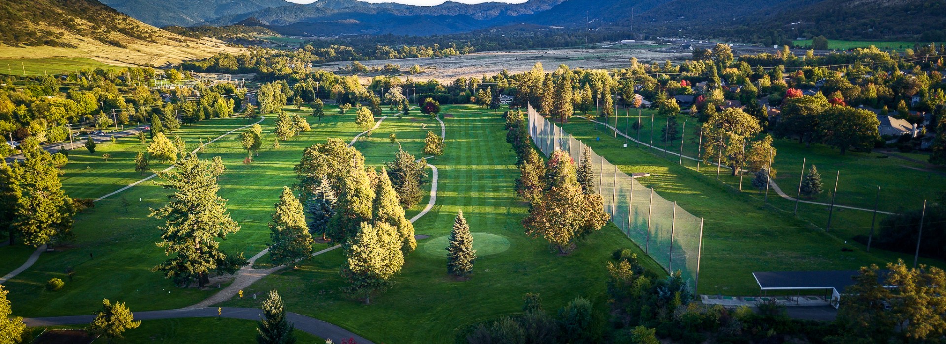 Golf Course flyover view